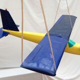 Model airplane circa 1980 years with gasoline engine in plastic dimension H-25cm- L-105- Pr-170