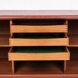 Sideboard with roller shutter doors, Danish, vintage, teak, produced by Dyrlund