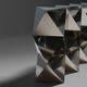 Stainless Steel Room divider / bookcase by Manfredo Massironi for Arrmet