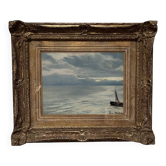 Léon Frédéric (1856-1940) Seascape, Heyst, oil on canvas signed