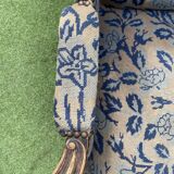 Louis XV style wingback armchair