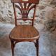 Ensemble de 4 chaises bistrot françaises anciennes Thonet – vers 1920
