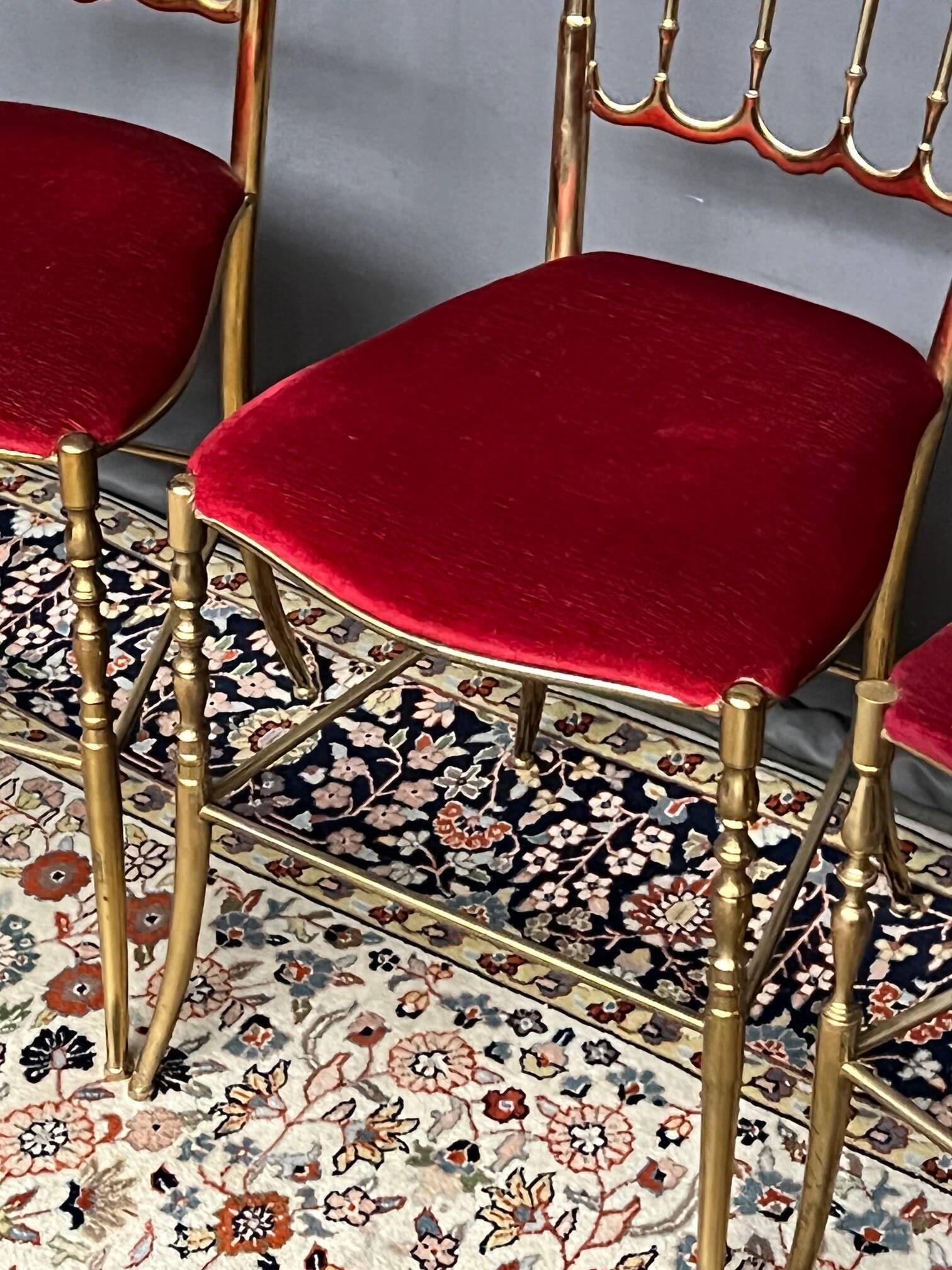 Chiavari. Set - chaise design de style Napoléon III.