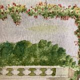 Watercolor seaside landscape recto/verso