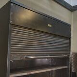 "Ronéo" 1950s Metal Shutter Filing Cabinet
