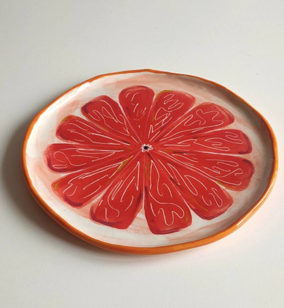 Plat pamplemousse rose 30 cm