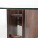 Table basse en palissandre, de forme concave. Années 1970.