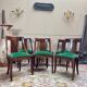 Set of six Empire style mahogany gondola chairs
