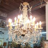 Chandelier with pendants 18 bulbs