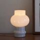 Vintage 60s white opaline glass table lamp LAMP-7146