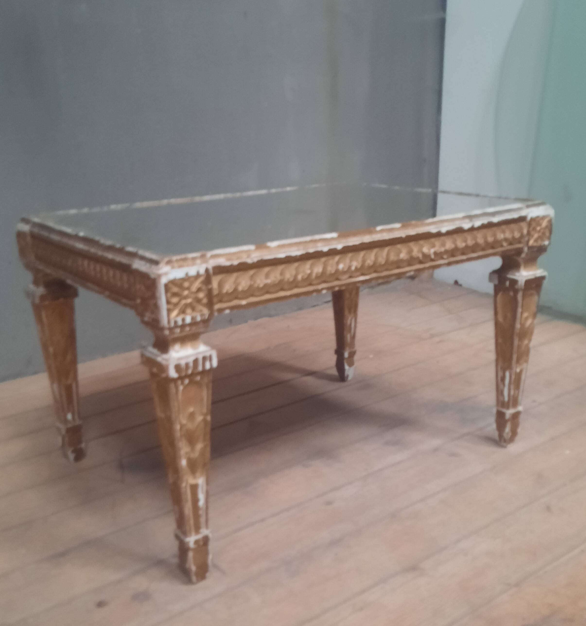 Gold coffee table in Louis XVI style
