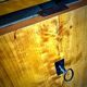 Birch plywood exhibition library, Biedermeier style, XI