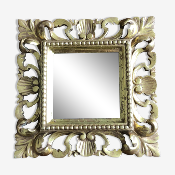 Gilded baroque mirror