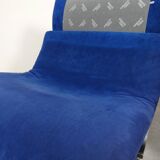 Chaises Saporiti Onda - daim bleu
