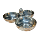 Vintage silver metal servant