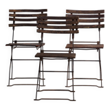 Anciennes chaises d’extérieur (c.1920). Ensemble de 3 pièces #33