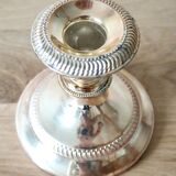 Silver candle holder