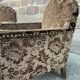 Pair of 1930 vintage art deco club armchairs in velvet