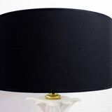 Table lamp ananas ceramic and brass 70s