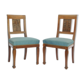 Paire de chaises style directoire