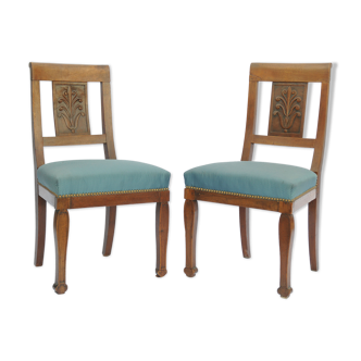 Pair of directoire-style chairs