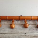 Bamboo-style coat hanger