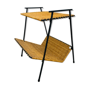 table d'appoint rotin