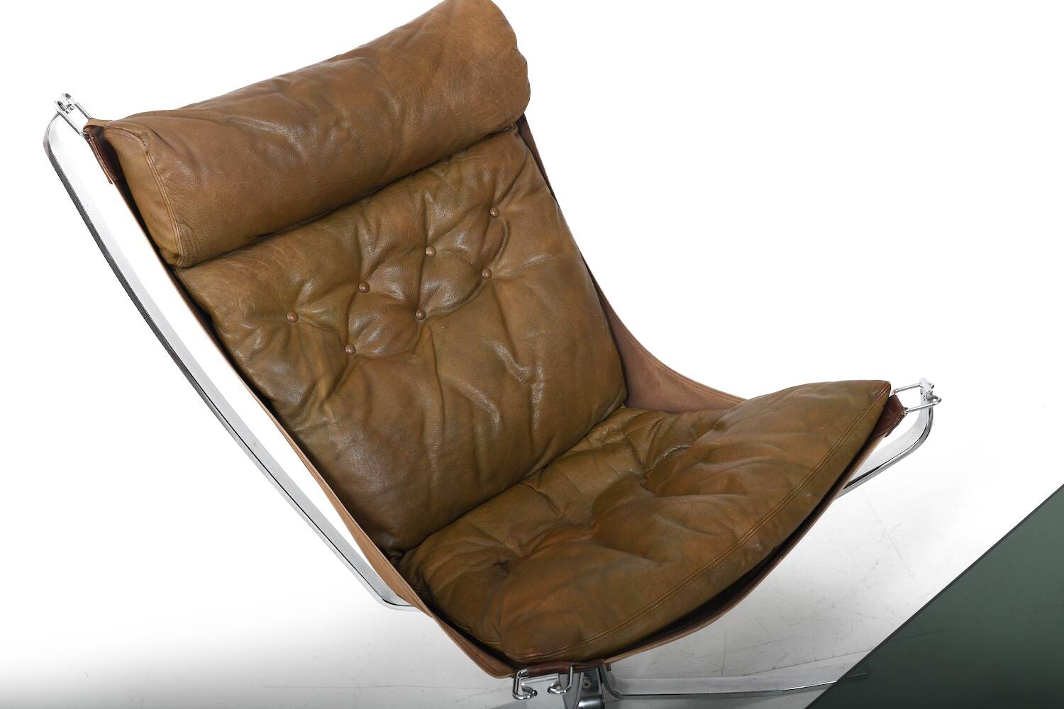 Chaises et table Chromed Falcon par Sigurd Ressell années 1970