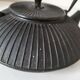 Black grooved cast iron teapot – Japanese Zen style