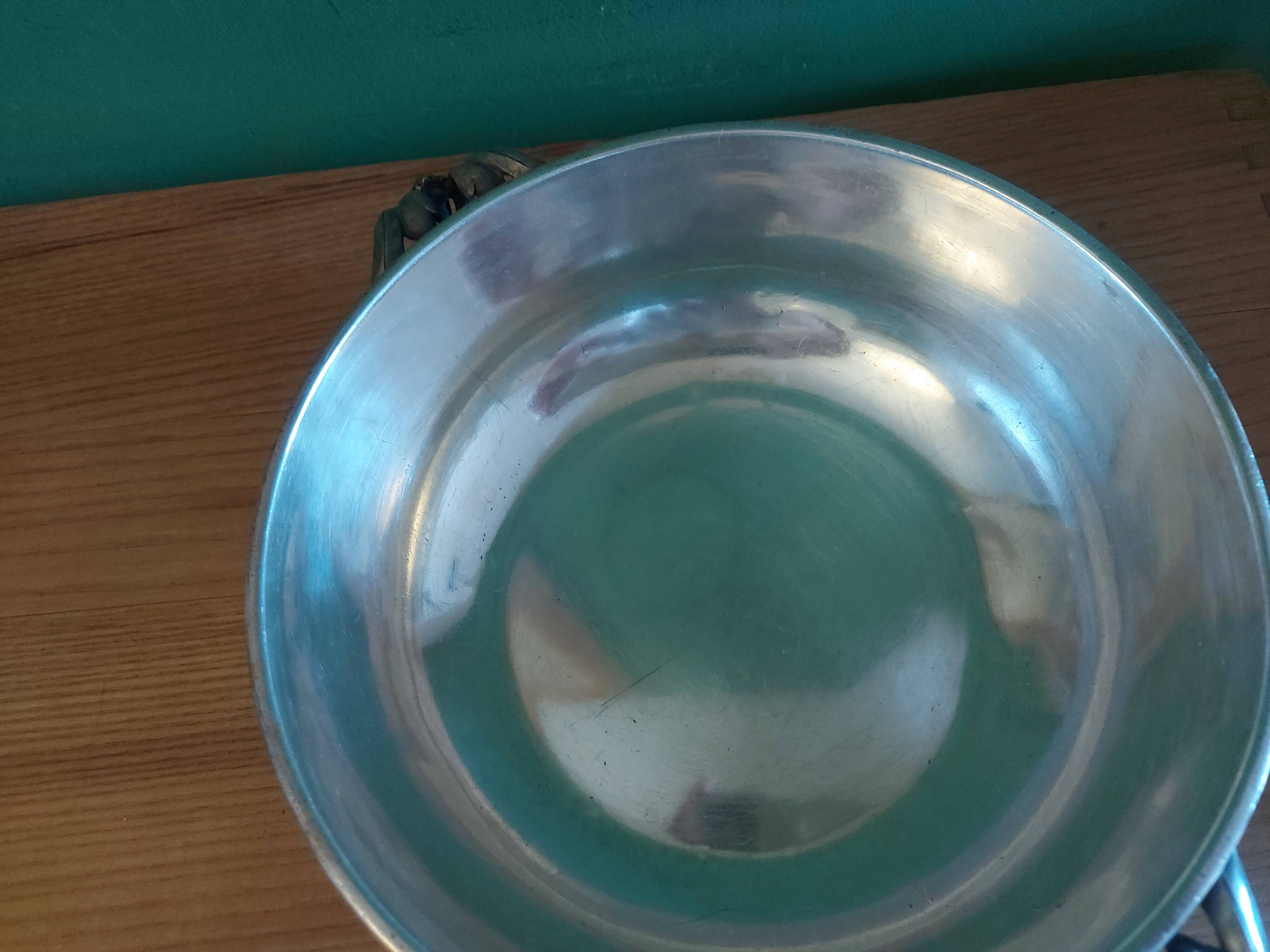 Christofle silver metal dish for maritime couriers