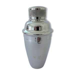 shaker en métal argenté