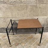 Vinyl row coffee table