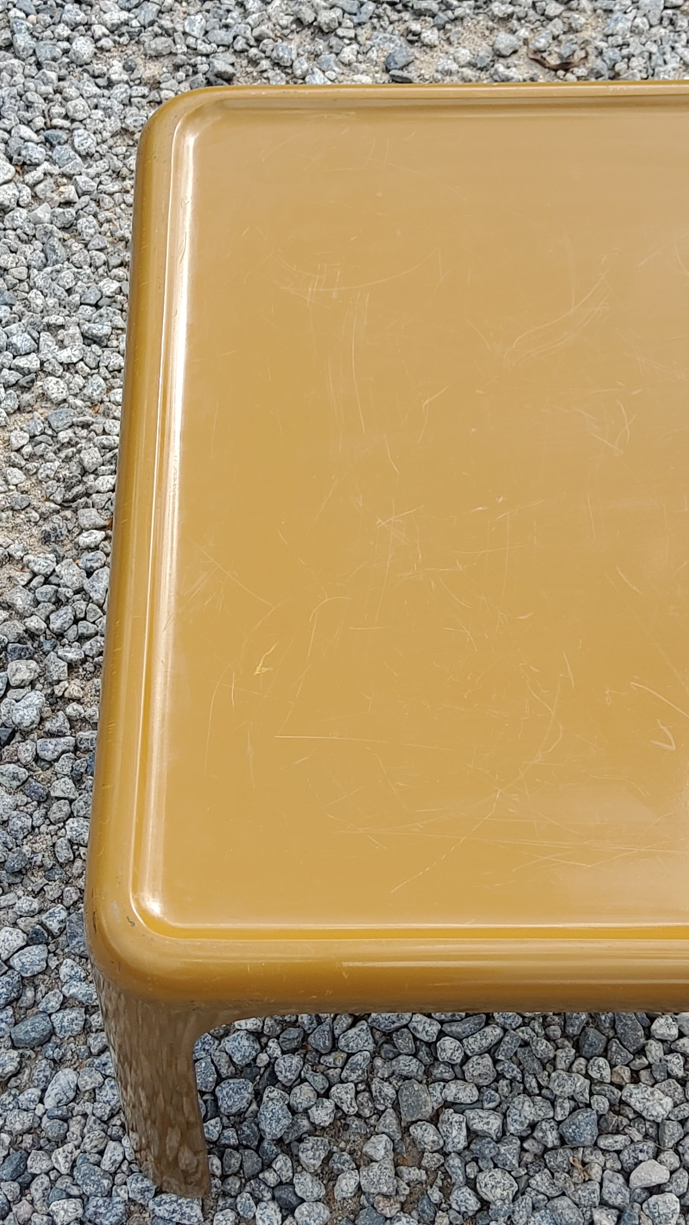 70s fiberglass coffee table
