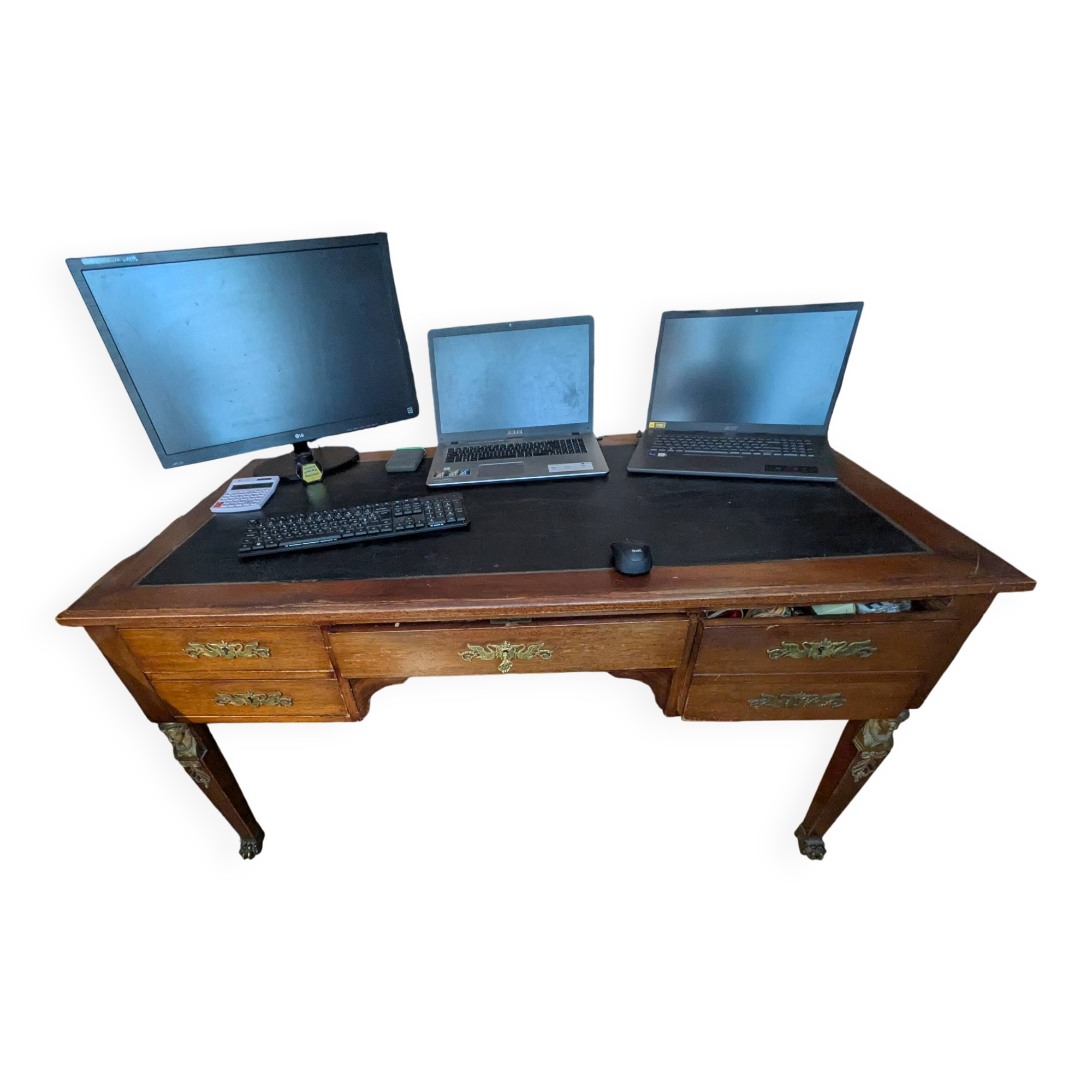 Empire desk in excellent condition. Possibility to sell it individually or as a set.
