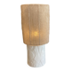 concrete and mohair table lamp
