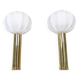 Pair of large Bergboms B-010 table lamps in brass, mid-century, 1960s, Sweden.