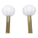 Pair of large Bergboms B-010 table lamps in brass, mid-century, 1960s, Sweden.
