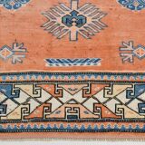 5x7 Orange & Blue Classic Vintage Rug, 154x203Cm