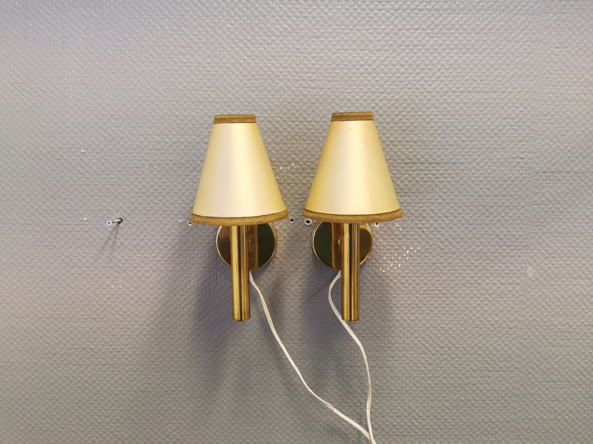 A set of wall lamps from the 70s, designed by Svend Mejlstrøm, for MS Lighting Denmark.
