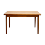 Extendable mid century teak dining table by scovby, denmark, 1950s