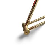 Articulated halogen lamp in chrome-plated brass – 1990s design – Italy