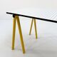 Yellow "Trestle" desk by Rodney Kinsman for Bieffeplast, 1980