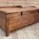 banc - coffre en teck birman