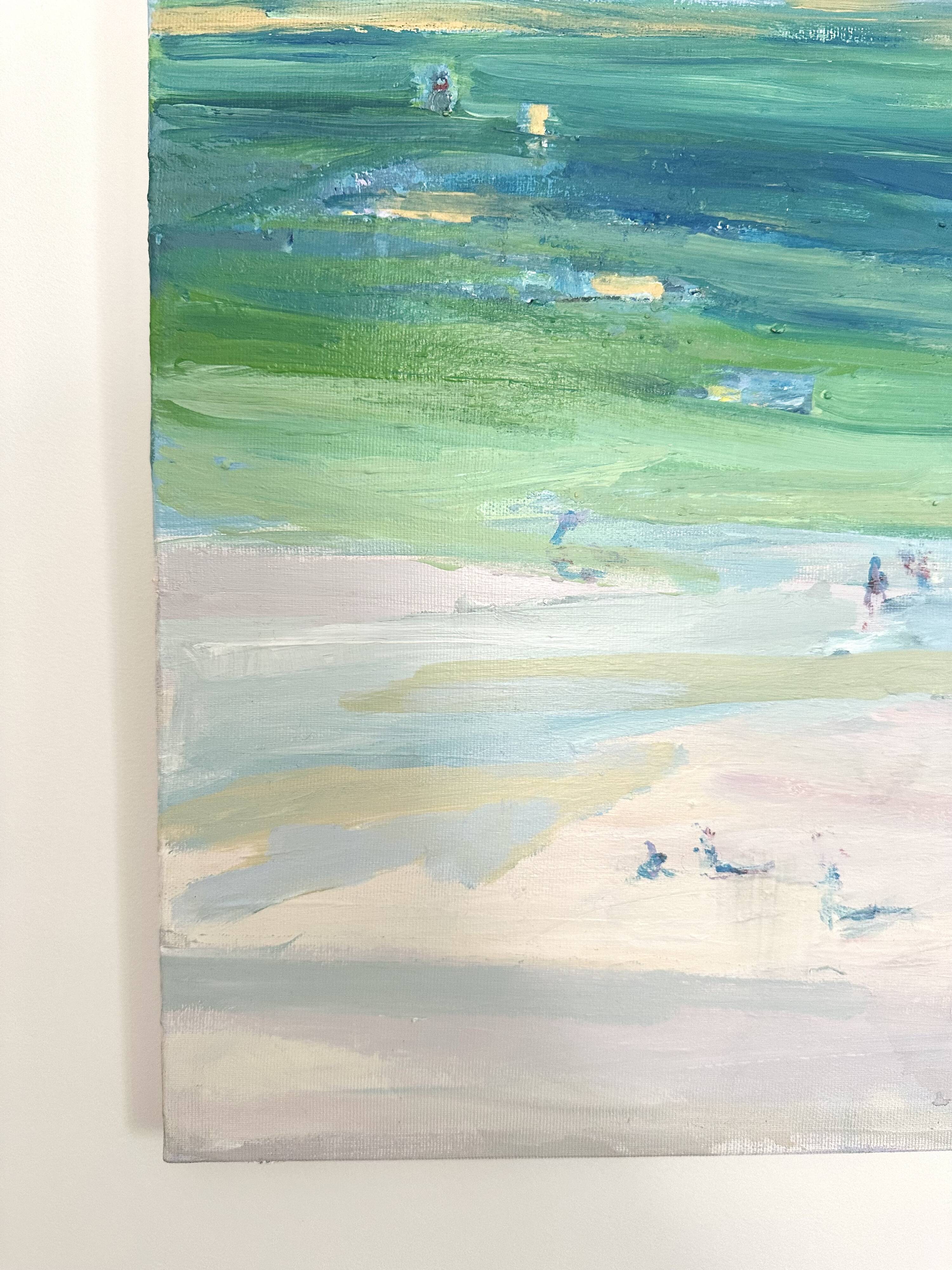 Huile sur toile paysage maritime