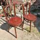Paire de chaises bistrot en bois courbé