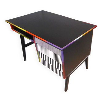 Bureau multicolore 4 tiroirs