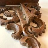 Farm wooden wall shelf