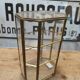 Vintage brass display cabinet