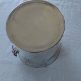 Champagne bucket in silver metal