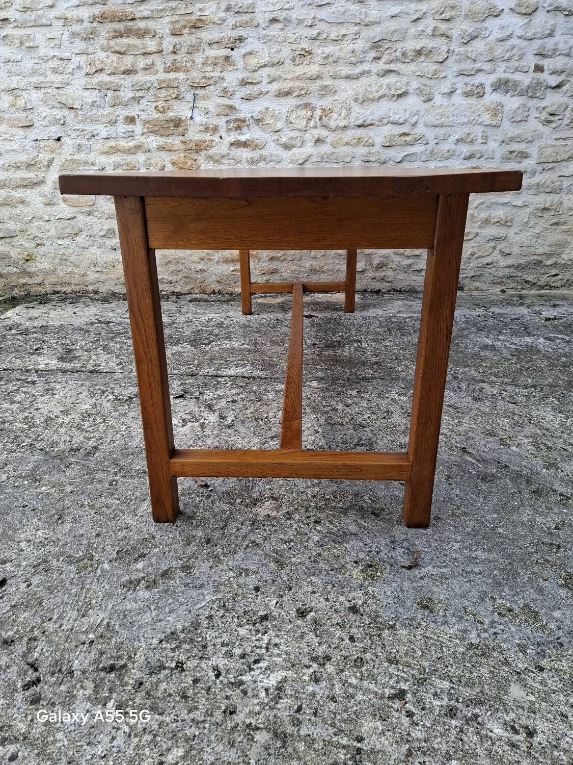 Oak farmhouse table 220 cm
